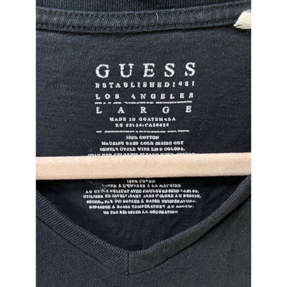 Guess Shirt Boys Large Black Logo Short Sleeve Pullover Tee Youth. - Picture 5 of 9